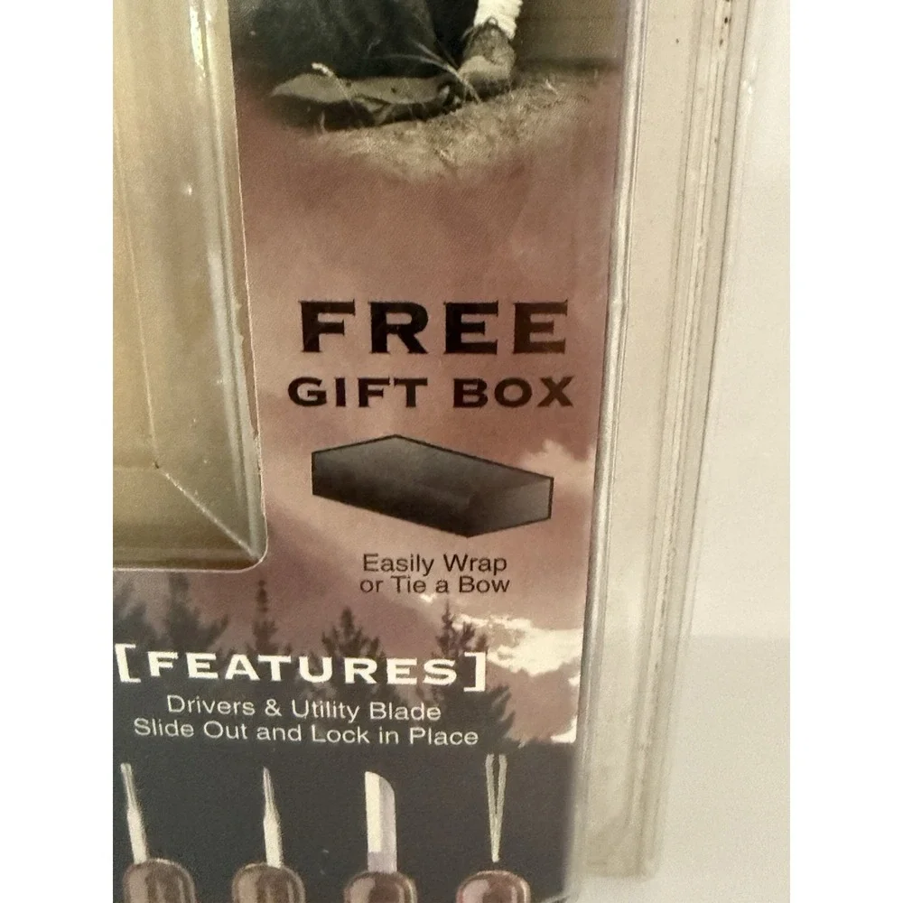VINTAGE Gerber KeyStyle Burlwood Keychain Tool #48101 - NEW SEALED - Fiskars